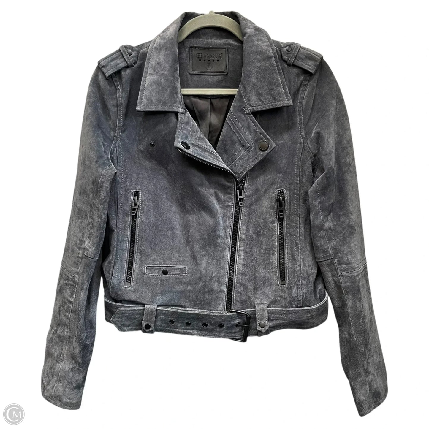 Jacket Moto Leather By Blanknyc In Grey, Size: M