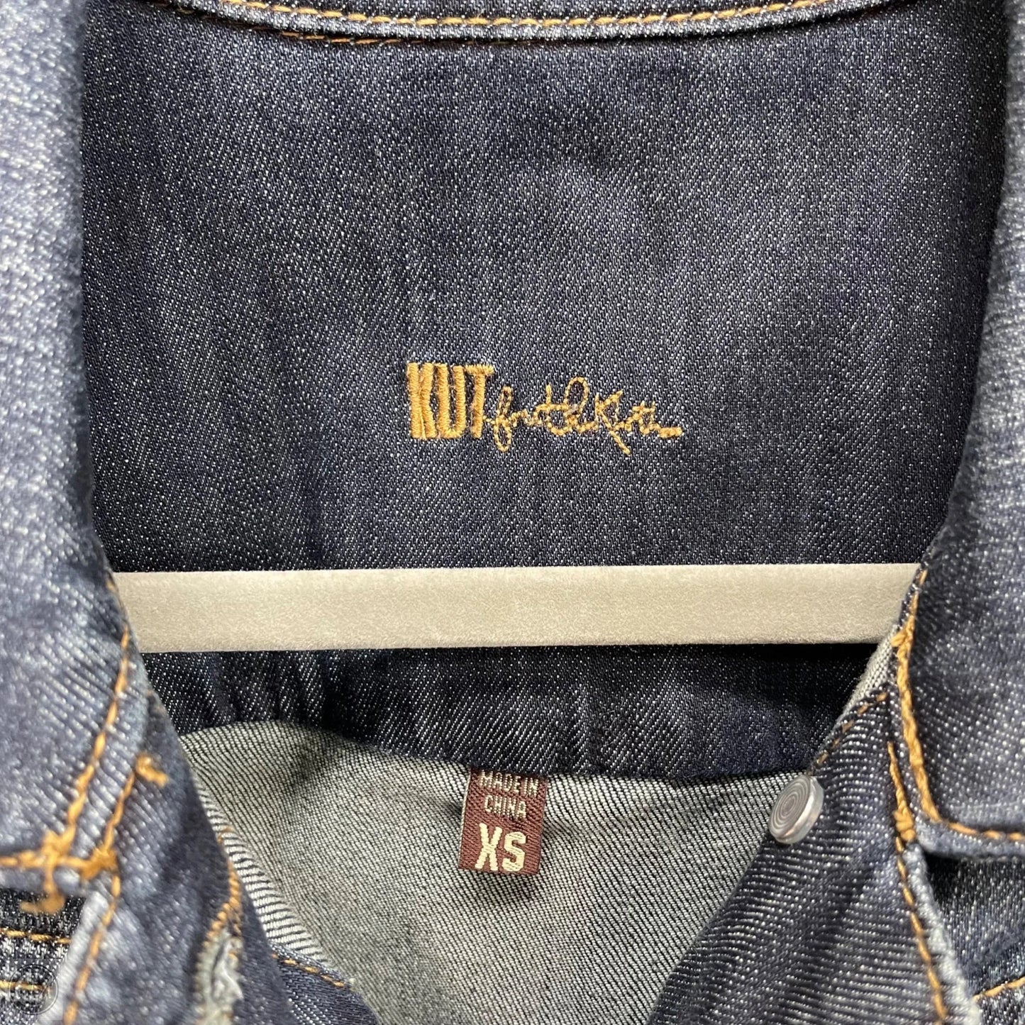 Jacket Denim By Kut In Blue Denim, Size: Xs