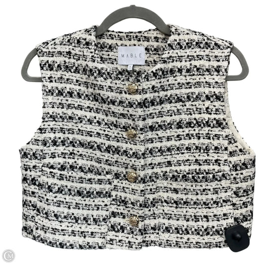 Vest Other By Mable In Black & Cream, Size: S