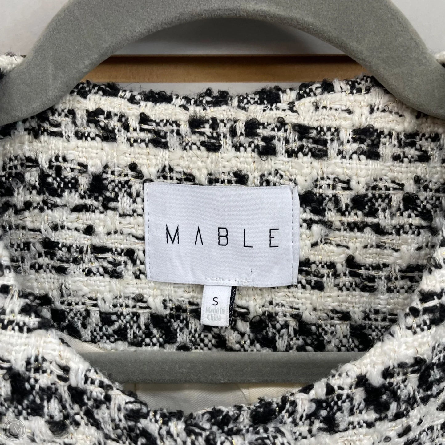 Vest Other By Mable In Black & Cream, Size: S