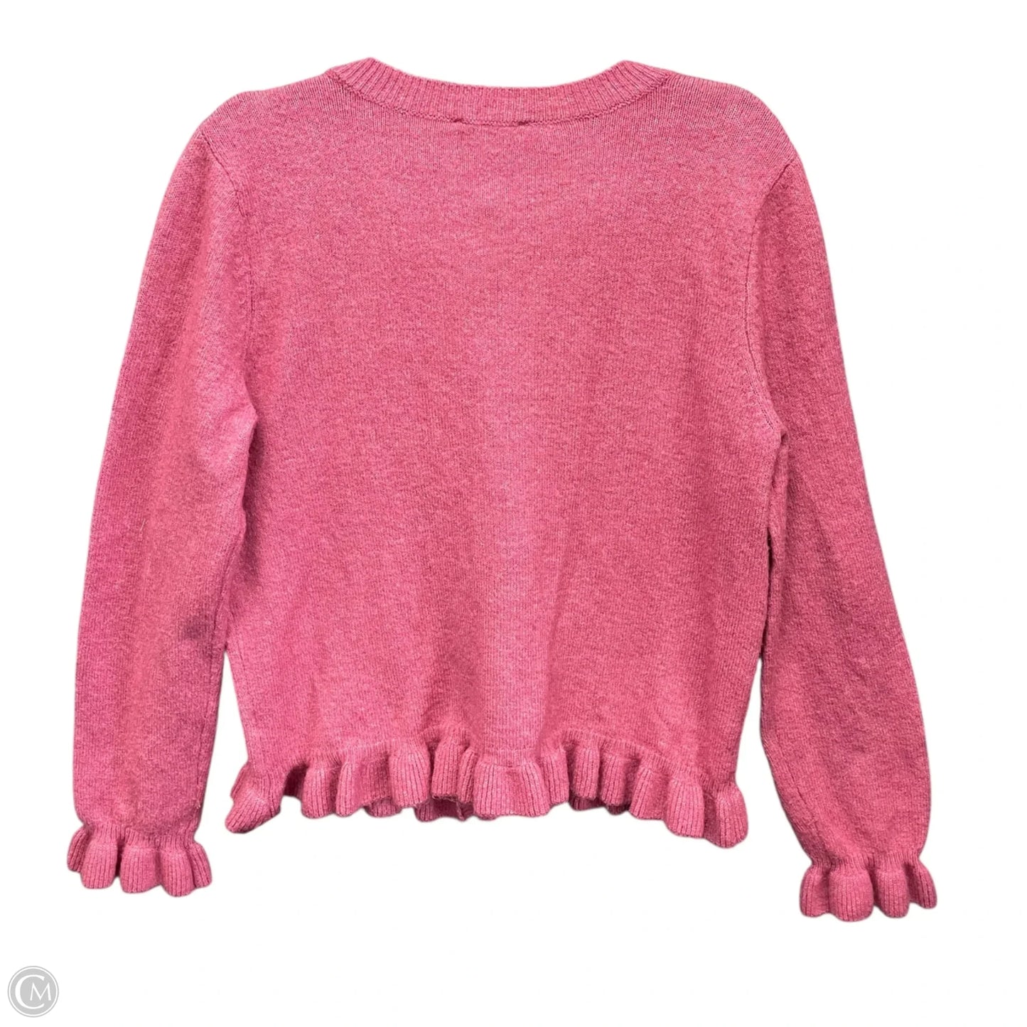 Sweater Cardigan By Cece In Pink, Size: L