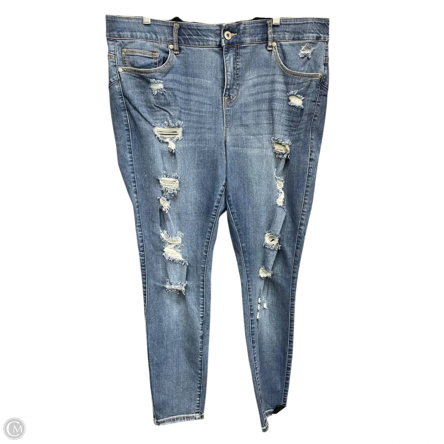 Jeans Jeggings By Torrid In Blue Denim, Size: 20