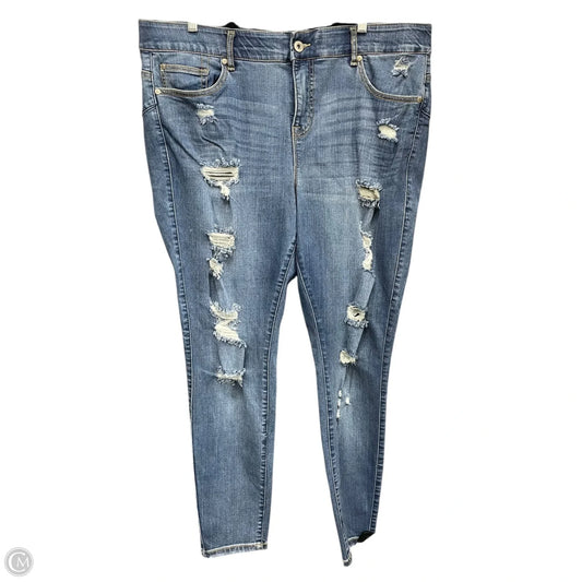 Jeans Jeggings By Torrid In Blue Denim, Size: 20