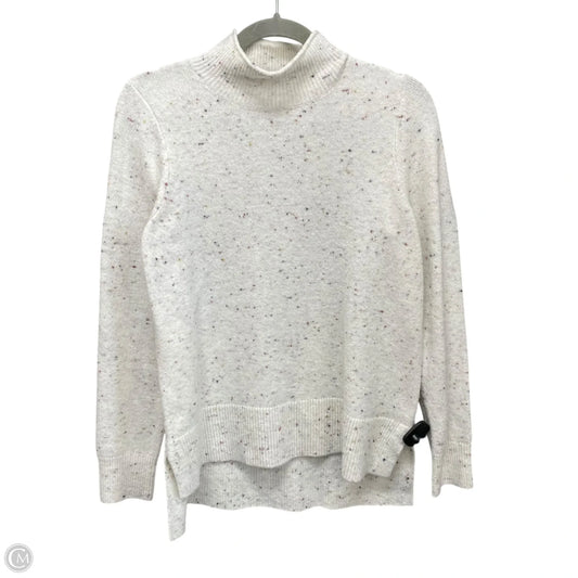 Sweatshirt Collar By Loft In White, Size: S
