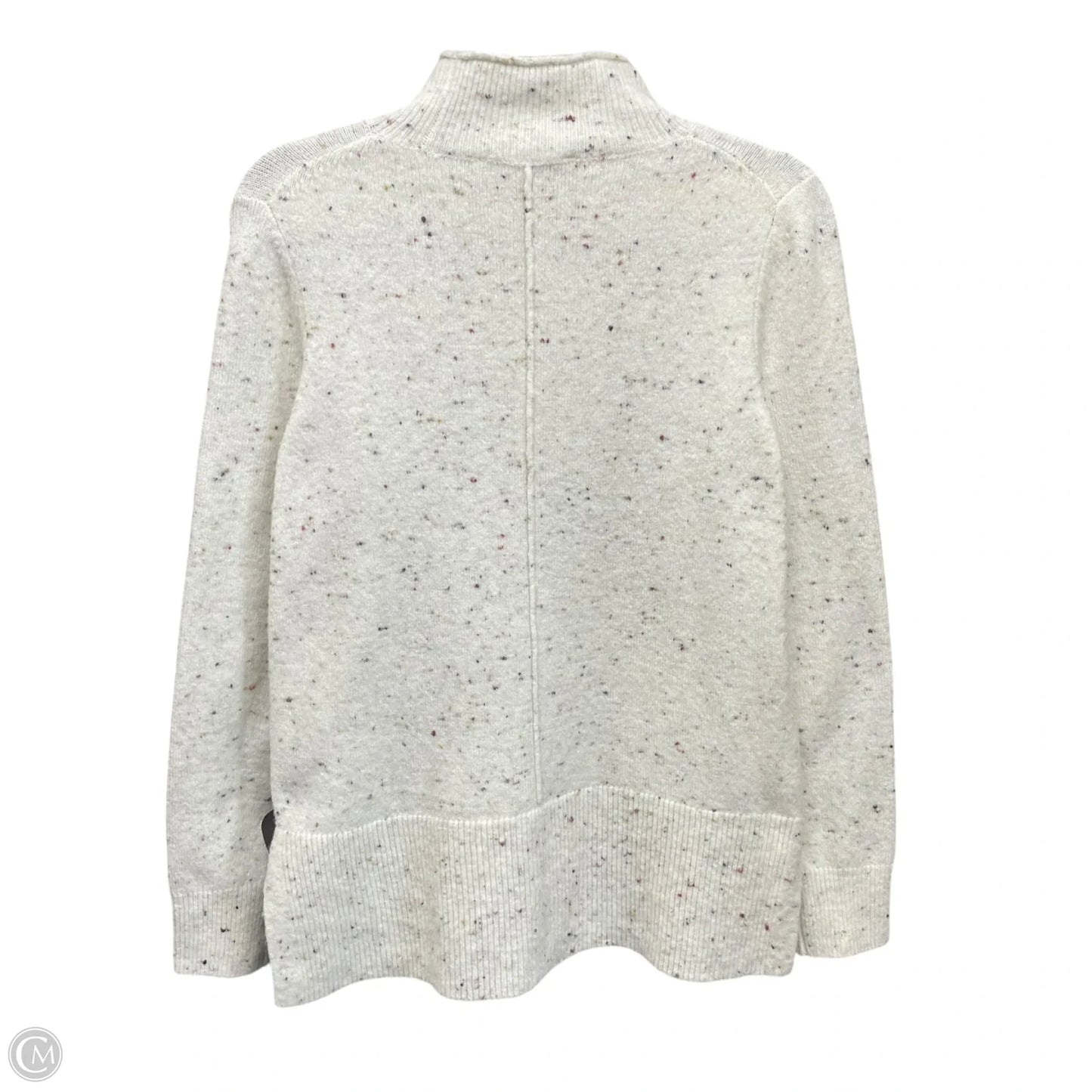Sweatshirt Collar By Loft In White, Size: S