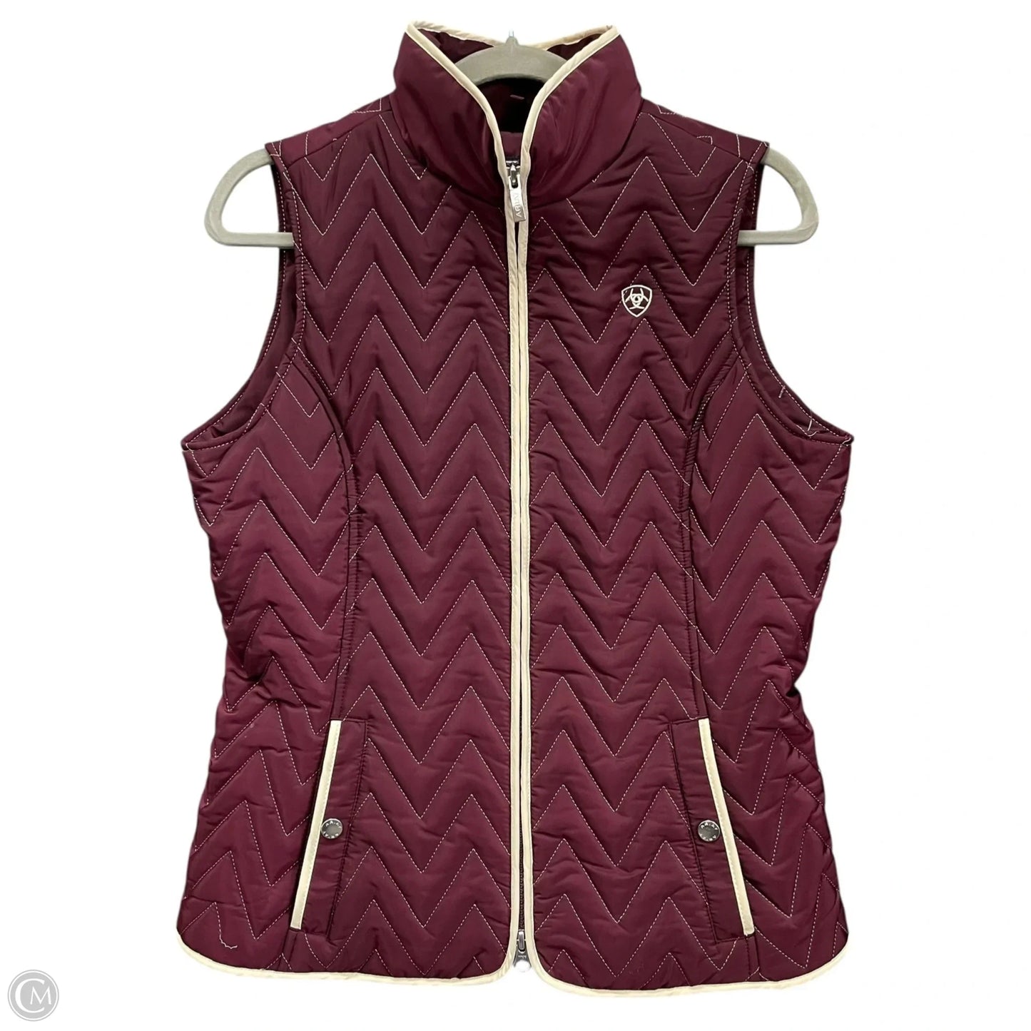 Vest Puffer & Quilted By Ariat In Purple, Size: M