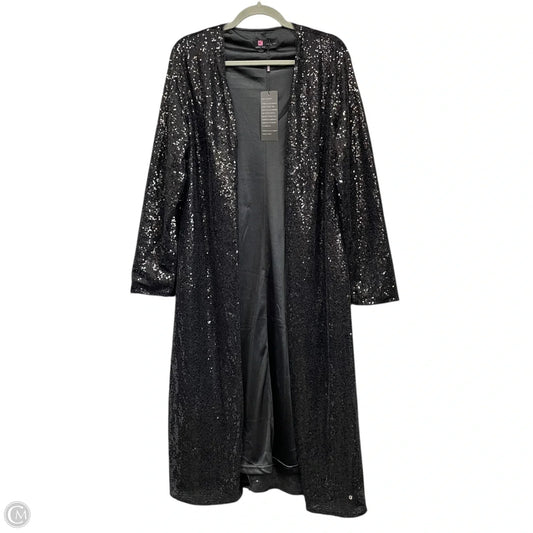 Kimono By Clothes Mentor In Black, Size: L