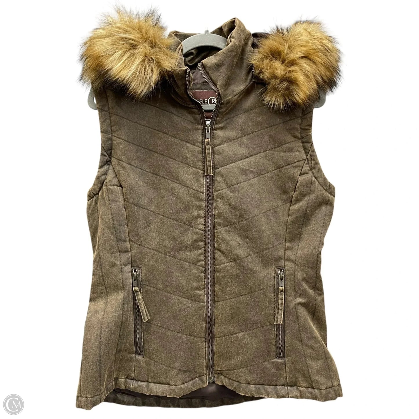 Vest Other By Clothes Mentor In Brown, Size: M
