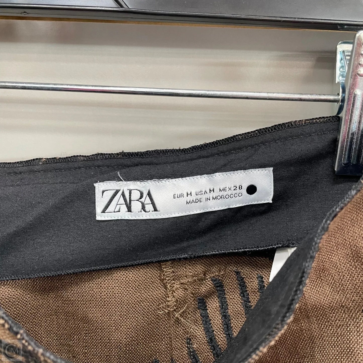 Pants Wide Leg By Zara In Brown, Size: M