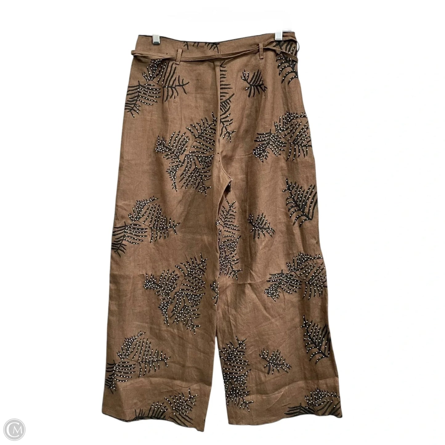 Pants Wide Leg By Zara In Brown, Size: M
