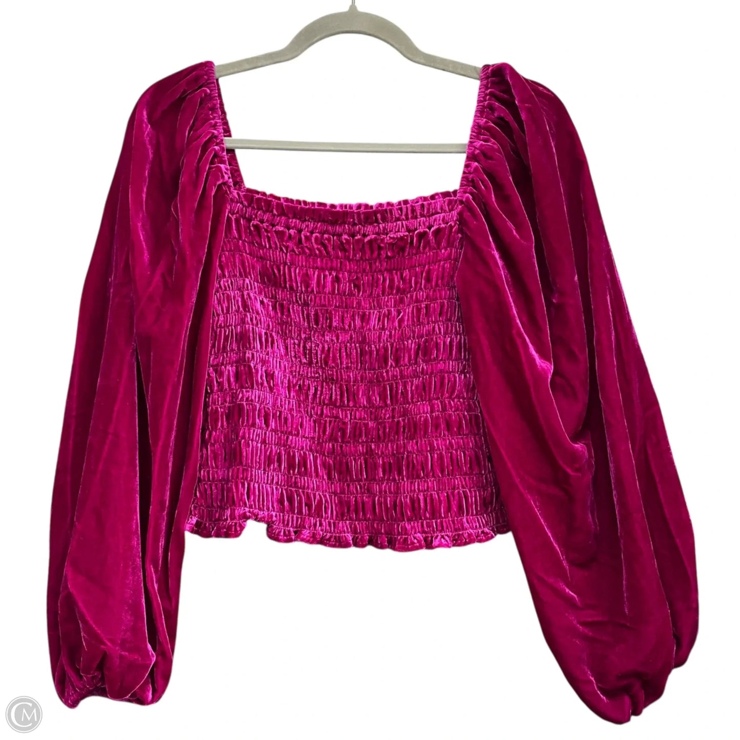 Top Long Sleeve By Anthropologie In Pink, Size: S