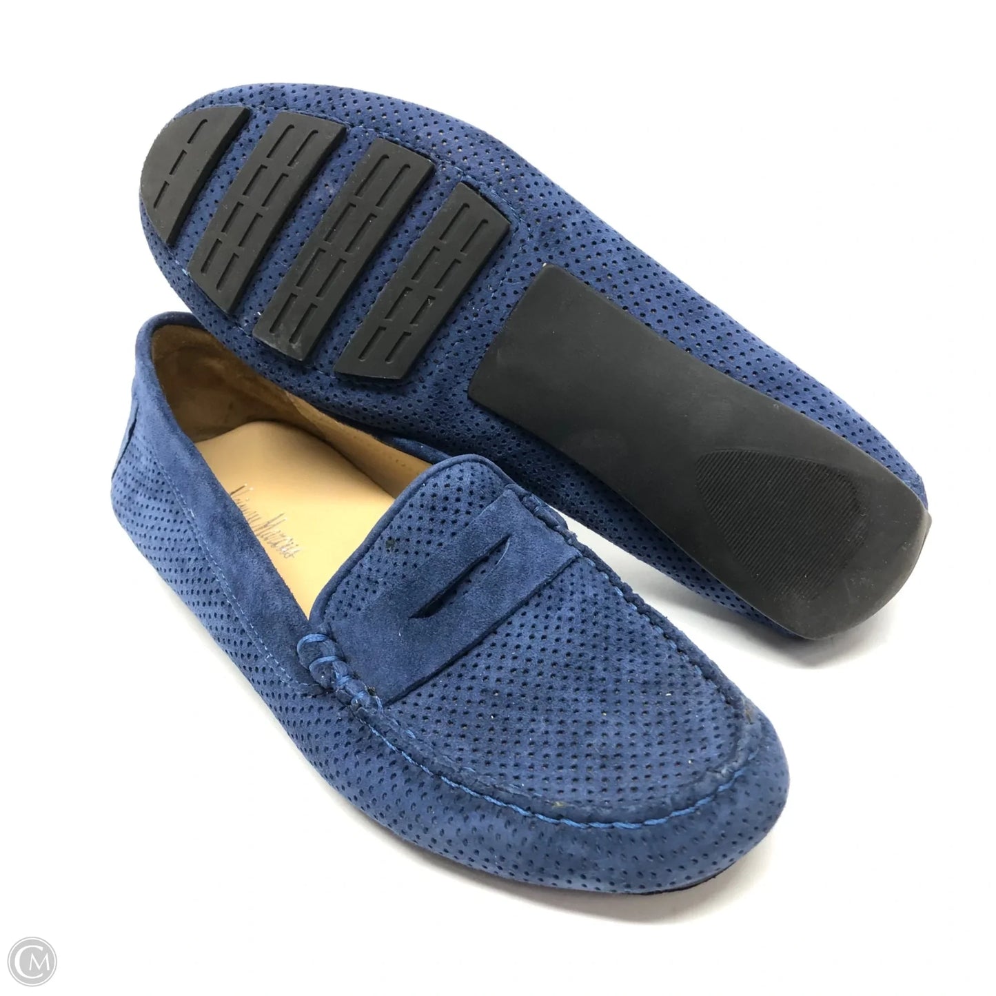 Shoes Designer By Neiman Marcus In Blue, Size: 6.5