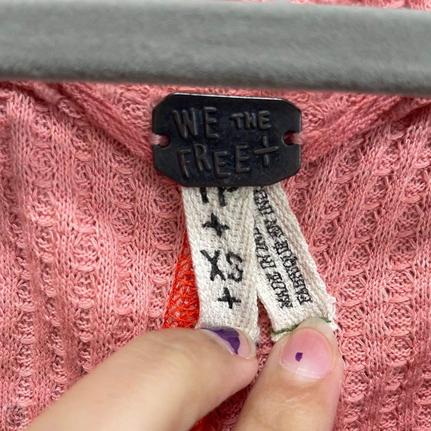 Top Long Sleeve By We The Free In Peach, Size: Xs