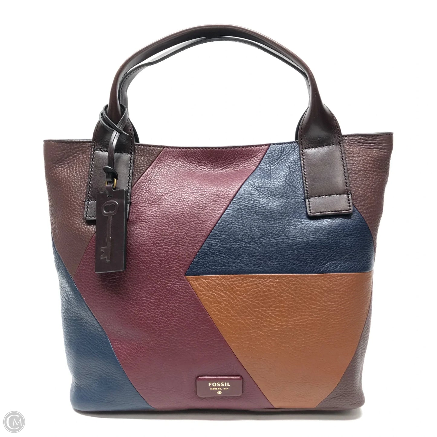 Tote Leather By Fossil, Size: Medium