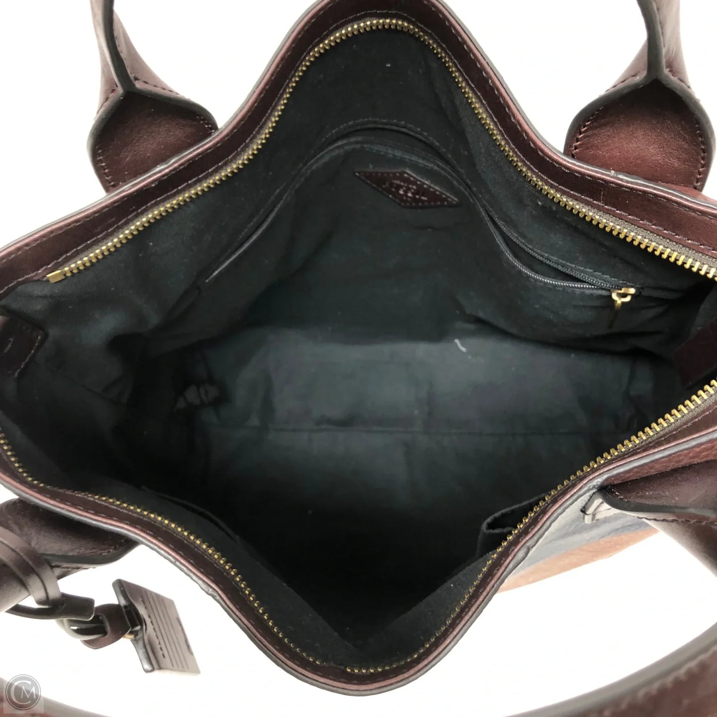 Tote Leather By Fossil, Size: Medium