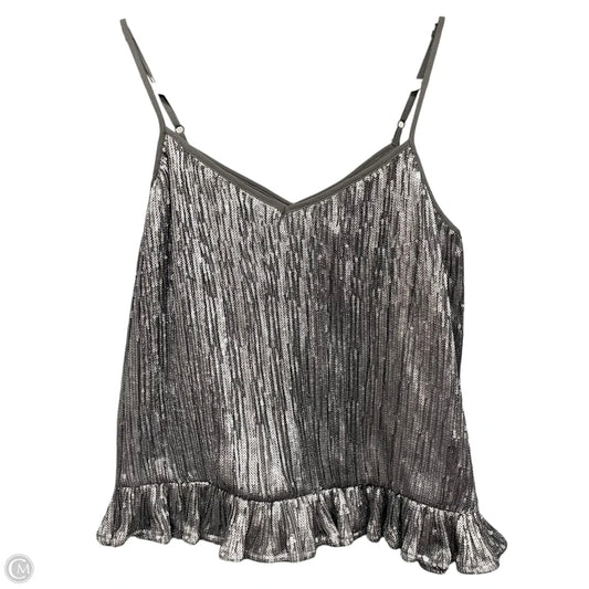 Top Sleeveless By Anthropologie In Silver, Size: 8