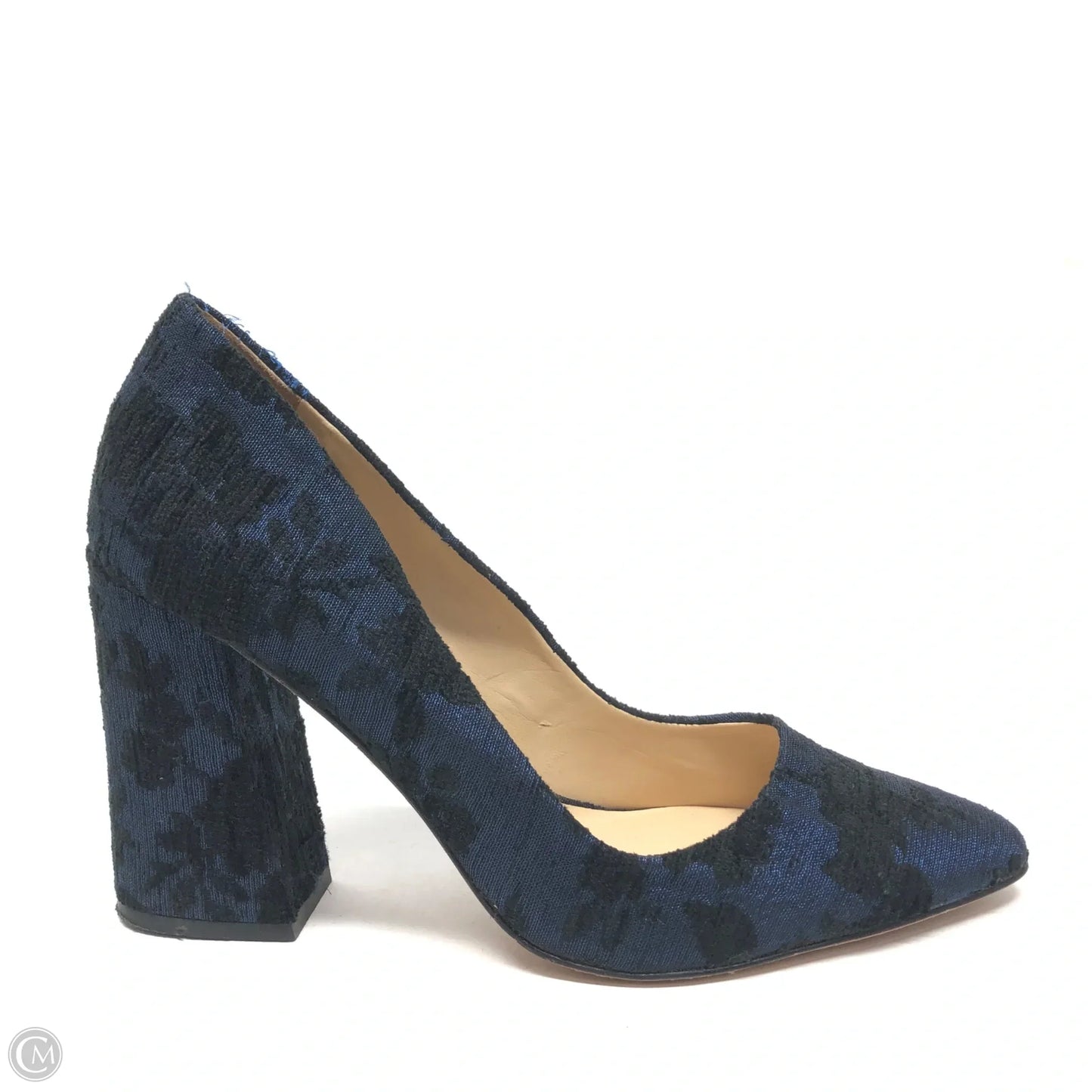 Shoes Heels Block By Vince Camuto In Black & Blue, Size: 9.5
