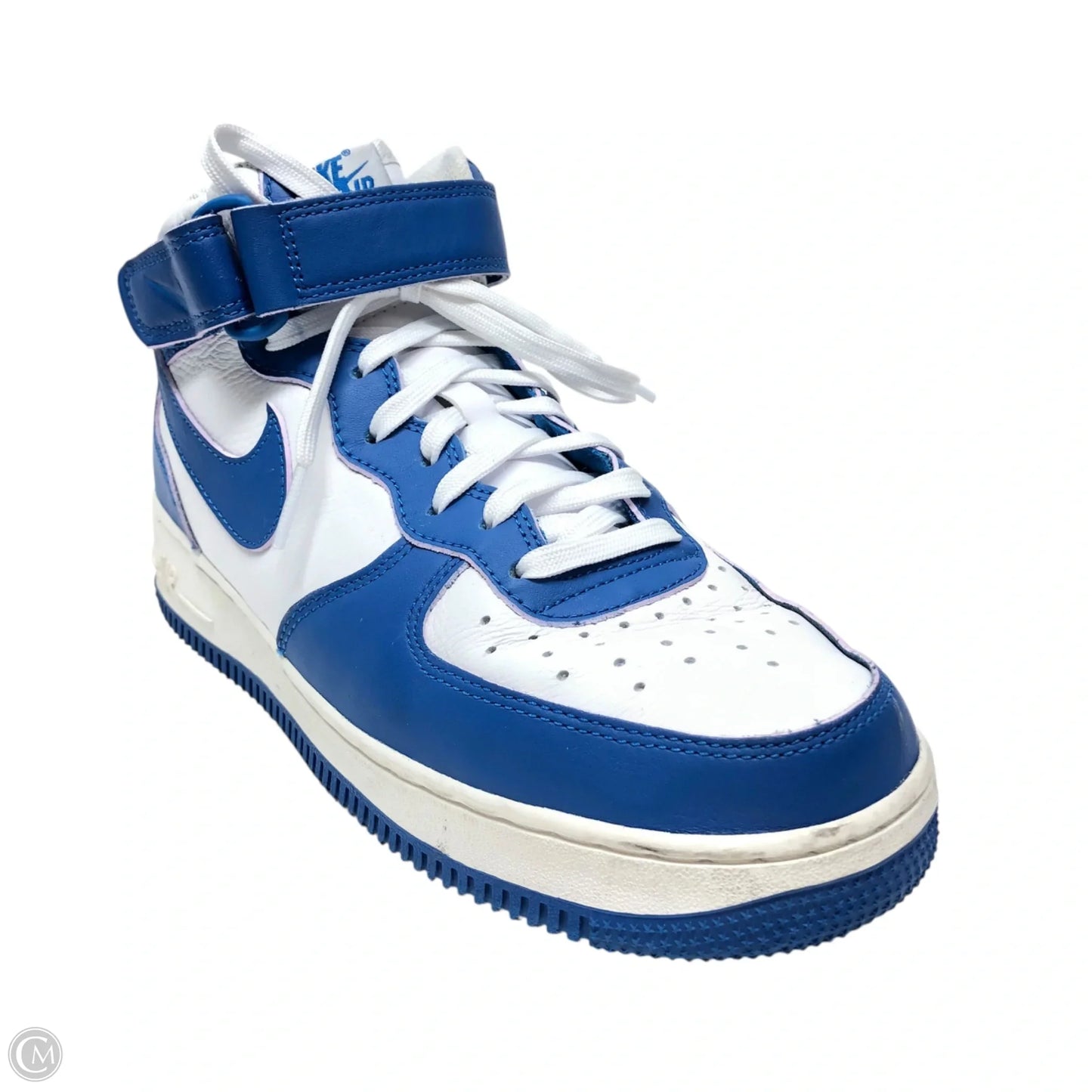 Shoes Sneakers By Nike In Blue & White, Size: 9