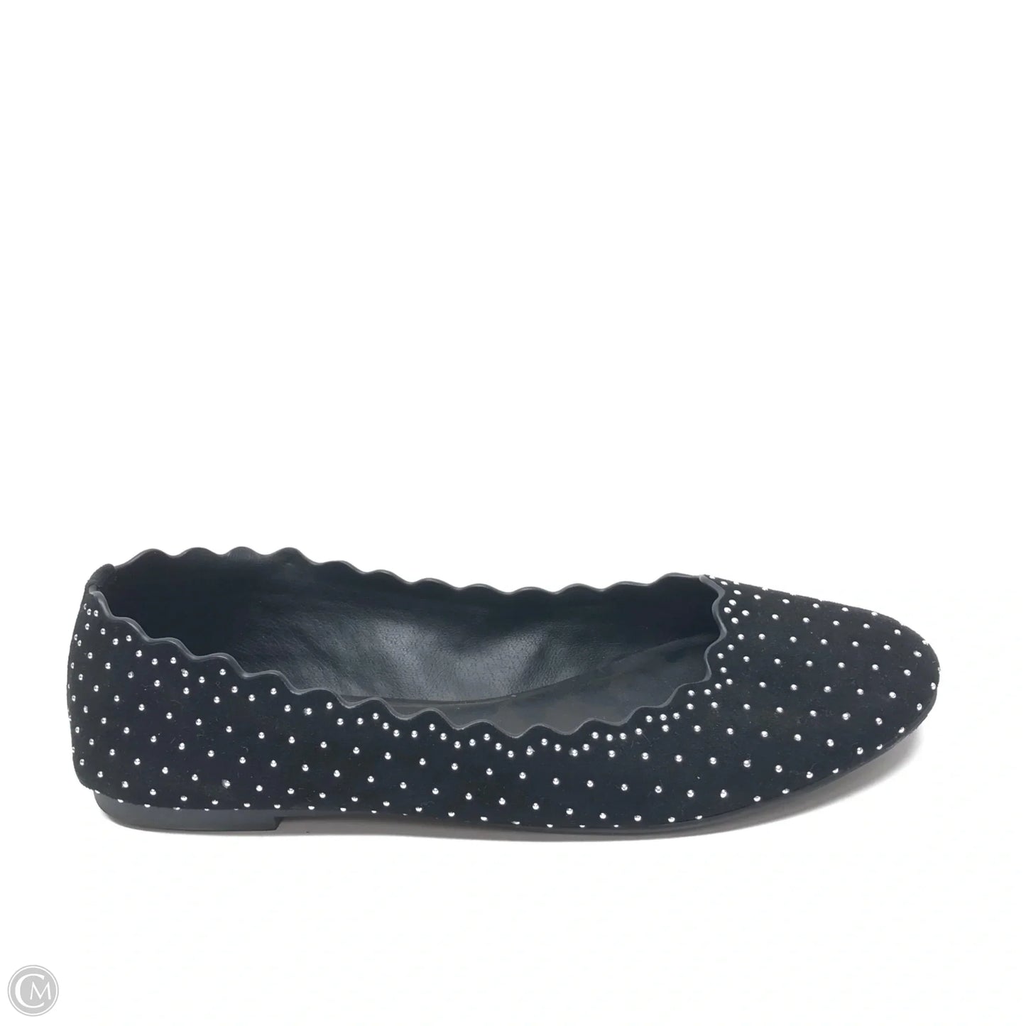 Shoes Flats By Gianni Bini In Black & Silver, Size: 8