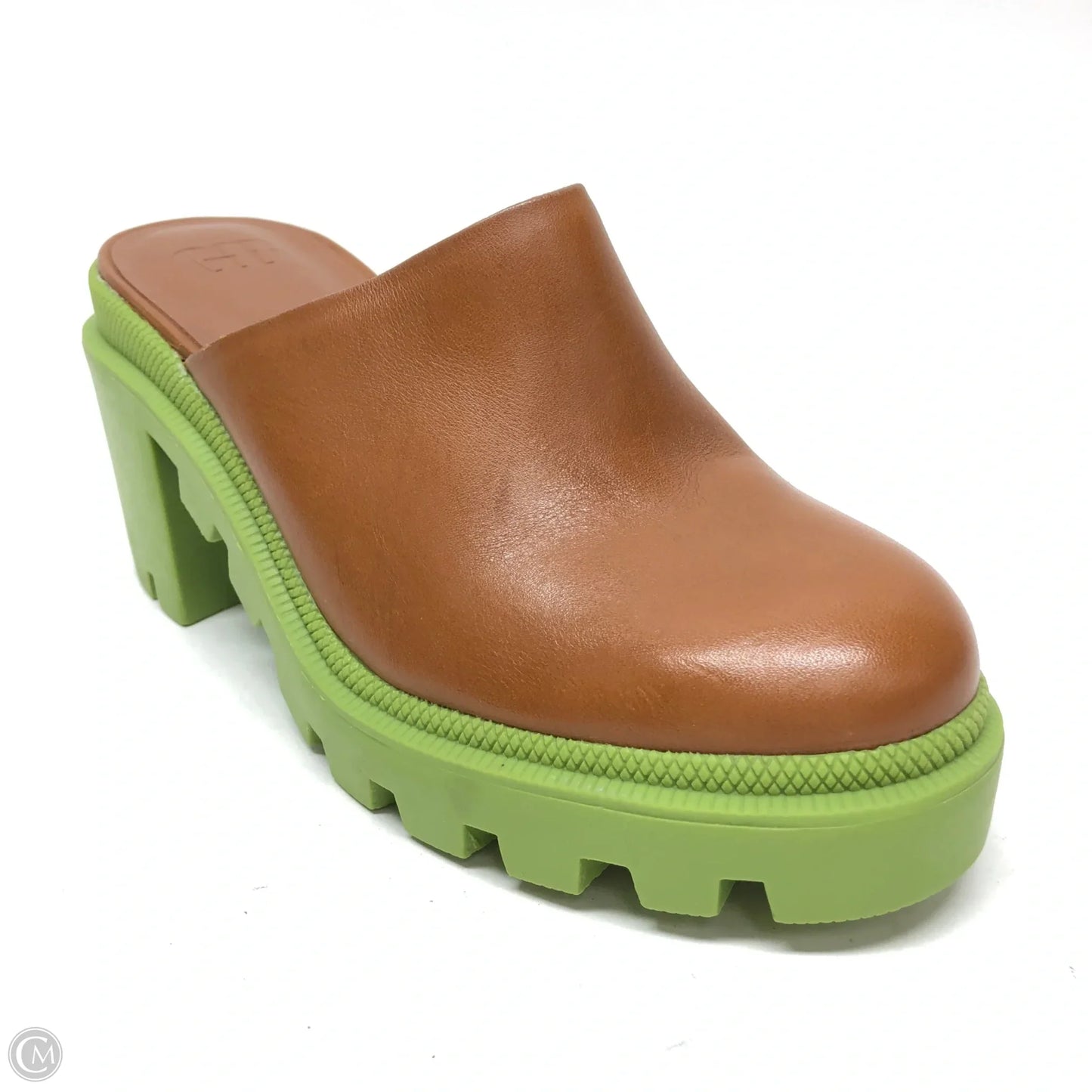 Shoes Heels Block By Gianni Bini In Brown & Green, Size: 7