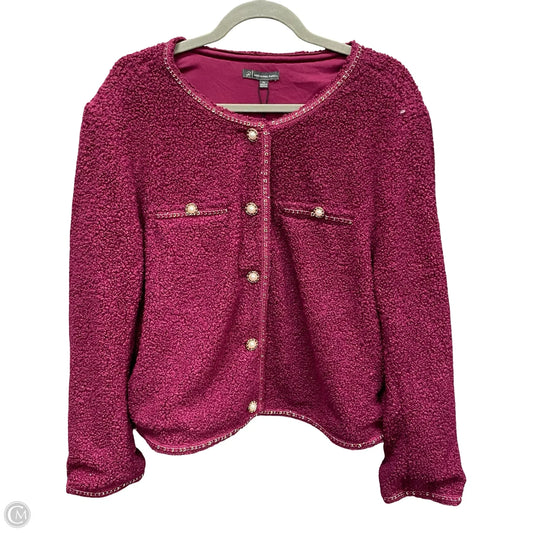 Cardigan By Adrianna Papell In Purple, Size: Xl