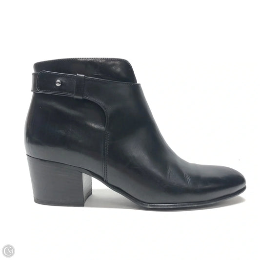 Boots Ankle Heels By Vince In Black, Size: 5.5