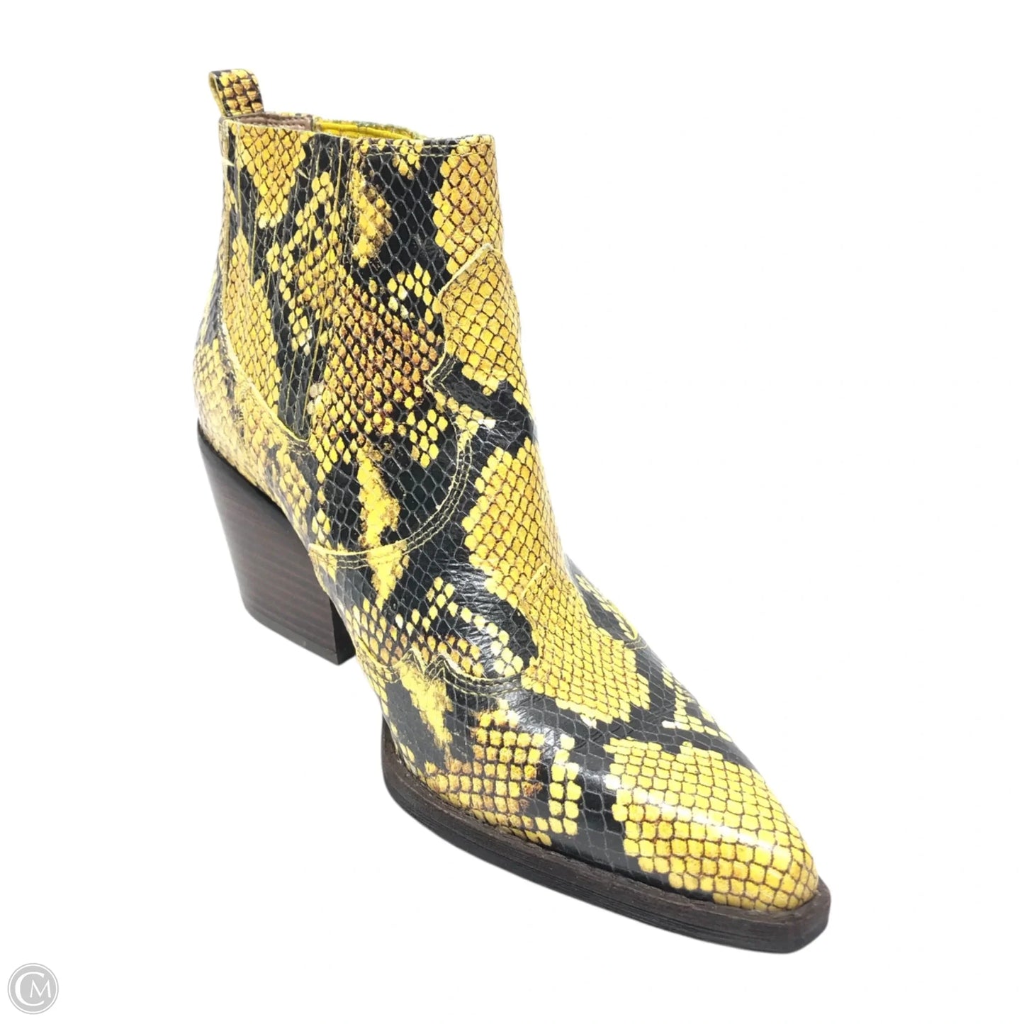 Boots Ankle Heels By Sam Edelman In Yellow, Size: 6