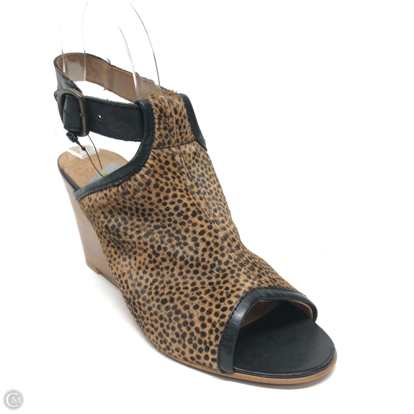 Sandals Heels Wedge By Anthropologie In Animal Print, Size: 7