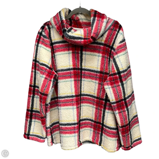 Sweater By Style And Company In Red & Tan, Size: Xxl