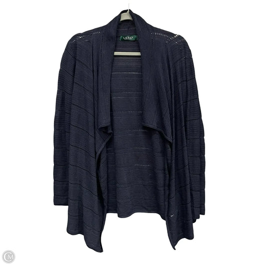 Cardigan By Lauren By Ralph Lauren In Navy, Size: L