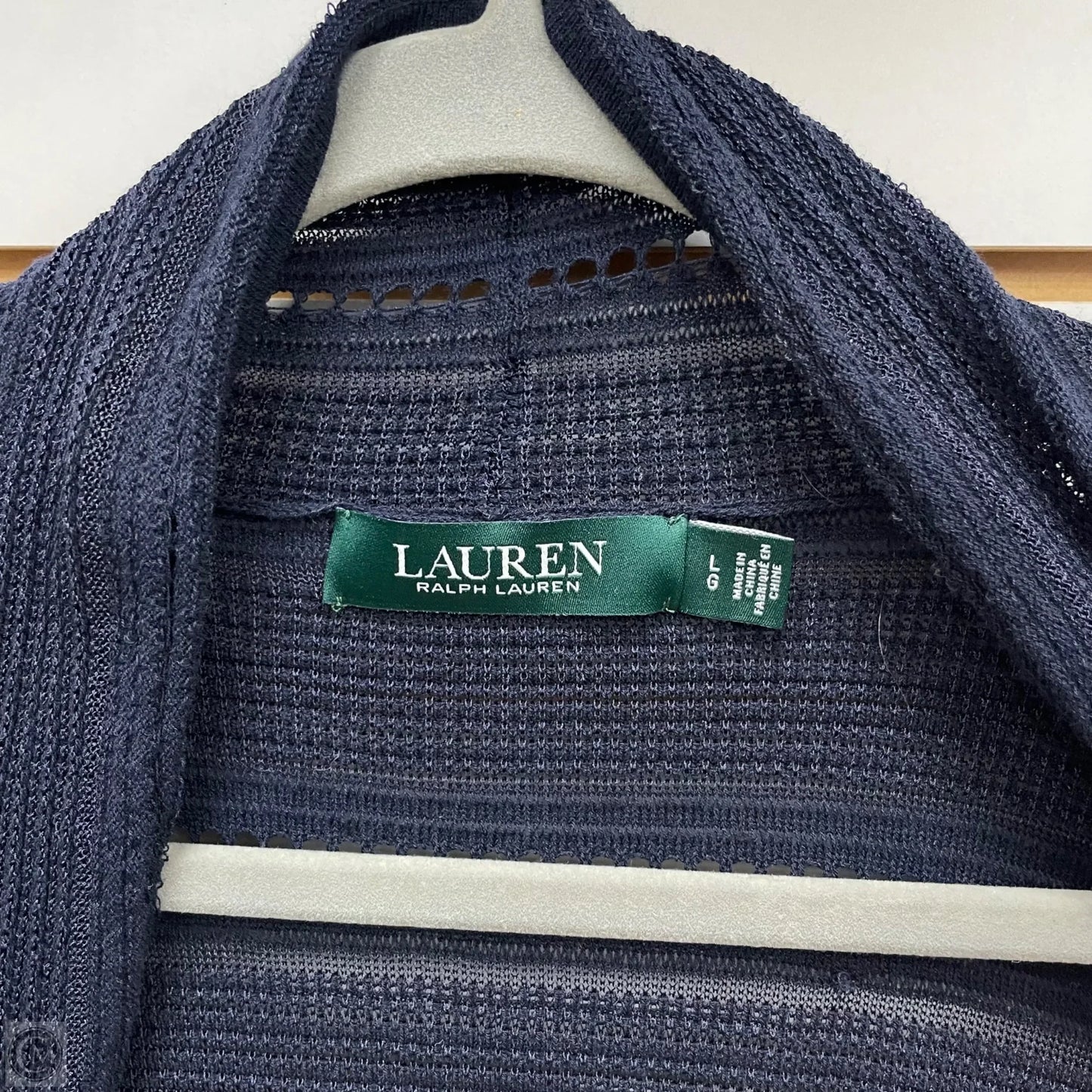 Cardigan By Lauren By Ralph Lauren In Navy, Size: L