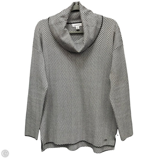 Sweater By Calvin Klein In Grey & White, Size: M