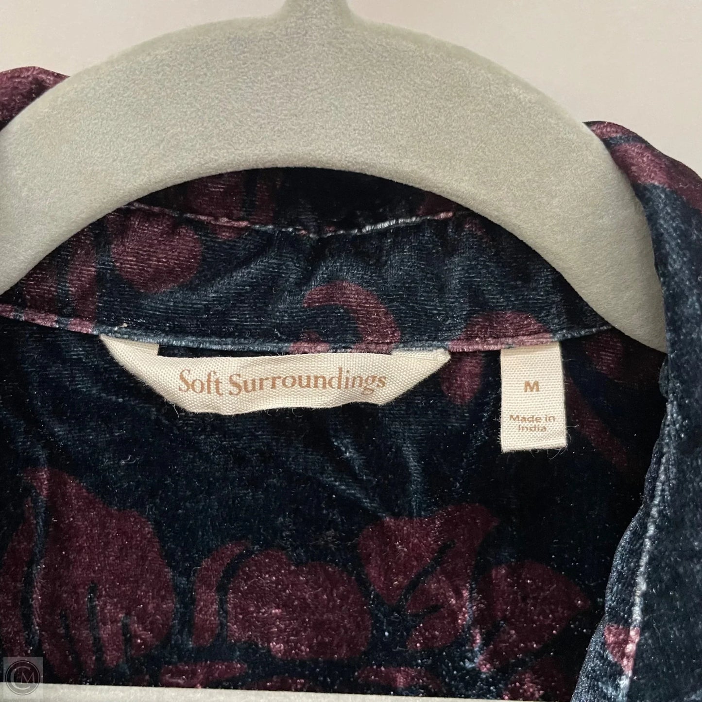 Top Long Sleeve By Soft Surroundings In Black & Red, Size: M