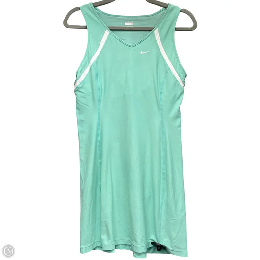 Athletic Dress By Nike Apparel In Green, Size: M