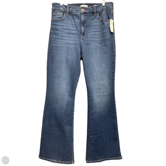 Jeans Flared By Jessica Simpson In Blue Denim, Size: 12