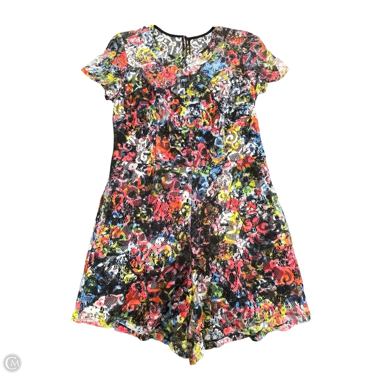 Romper By Clothes Mentor In Floral Print, Size: 6