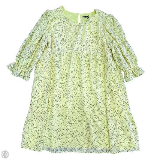 Dress Casual Short By Who What Wear In Yellow, Size: Xxl