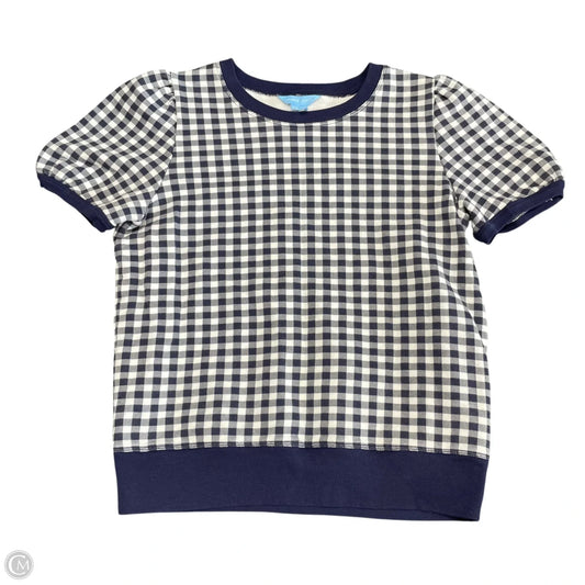 Top Short Sleeve By Draper James In Blue & White, Size: Xs
