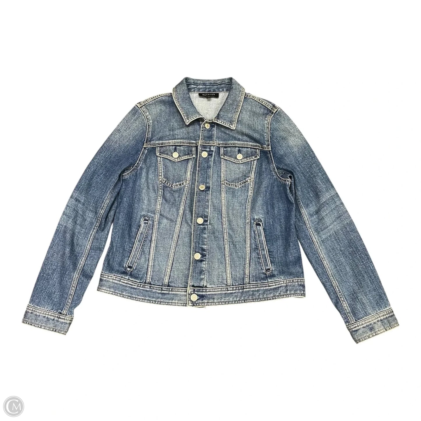 Jacket Denim By Talbots In Blue Denim, Size: L