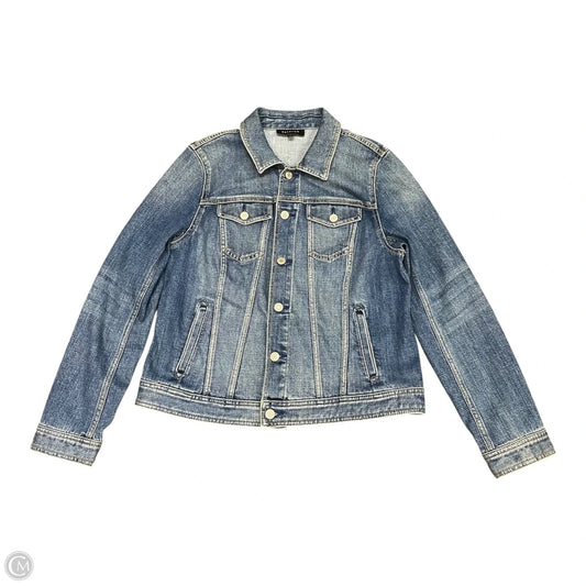Jacket Denim By Talbots In Blue Denim, Size: L