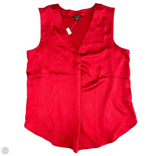 Top Sleeveless By Ann Taylor In Red, Size: S