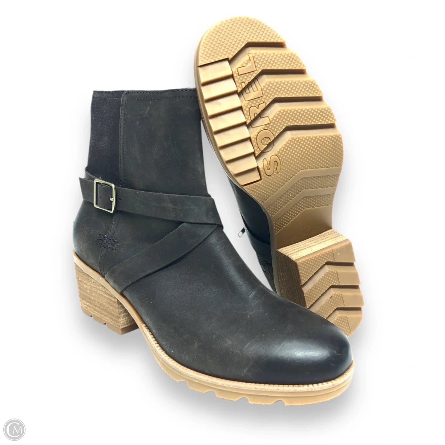 Boots Ankle Heels By Sorel In Brown, Size: 11