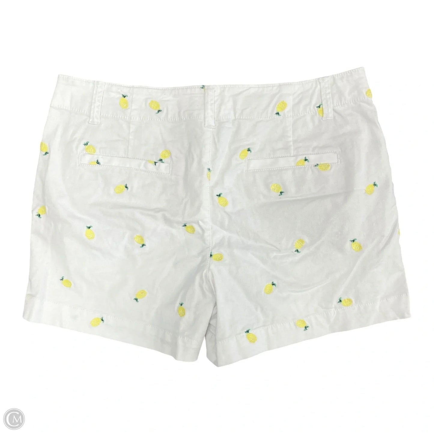 Shorts By Loft In White & Yellow, Size: 4