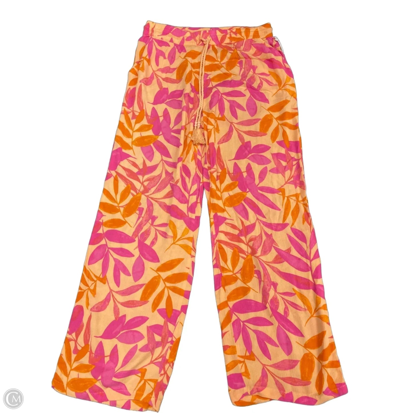 Pants Wide Leg By Clothes Mentor In Orange & Pink, Size: M
