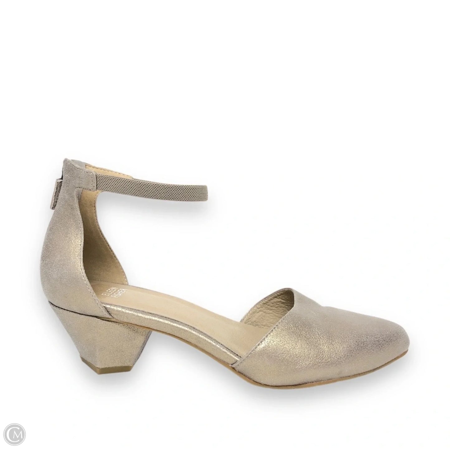 Shoes Heels Kitten By Eileen Fisher In Gold, Size: 10