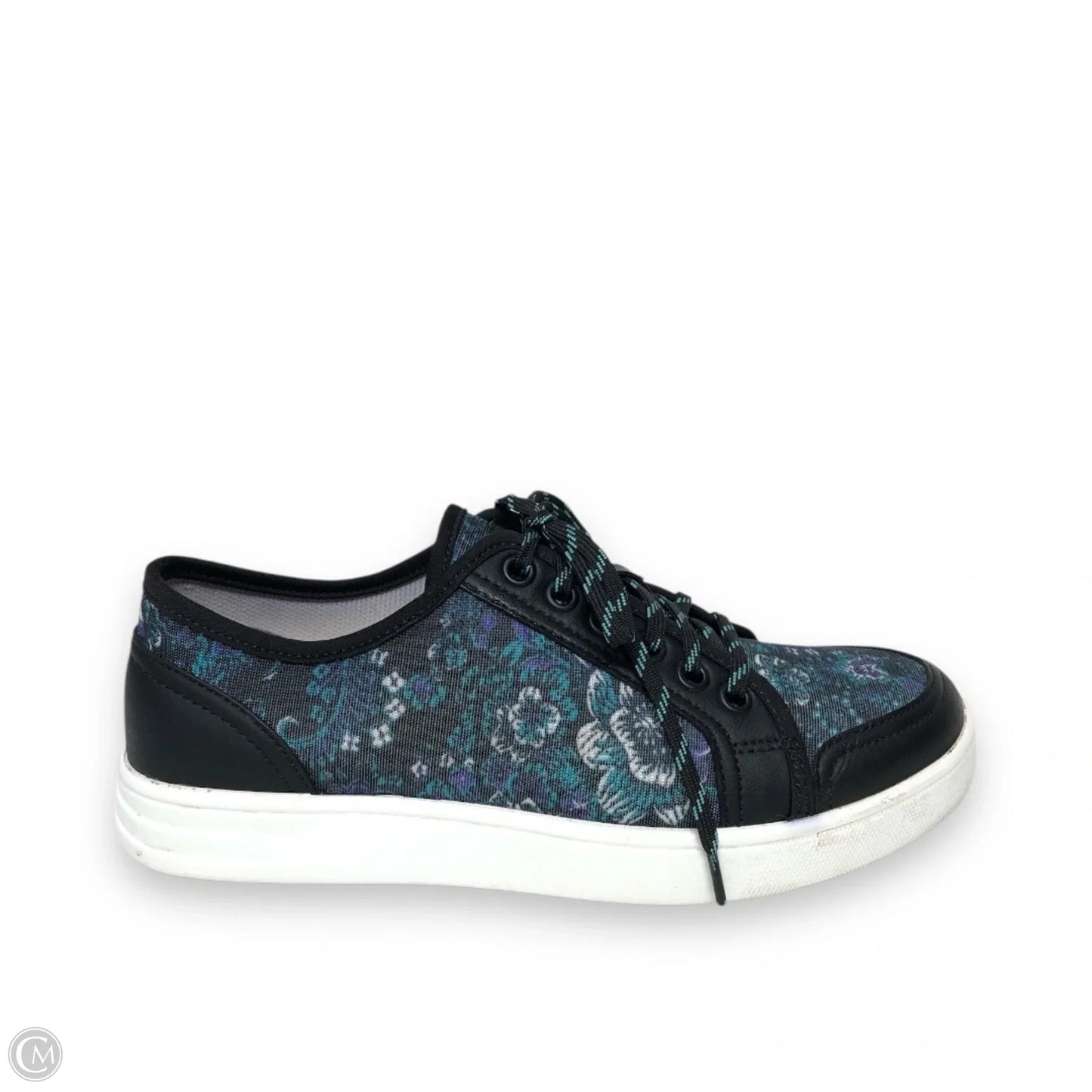 Shoes Sneakers By Alegria In Black & Blue, Size: 7