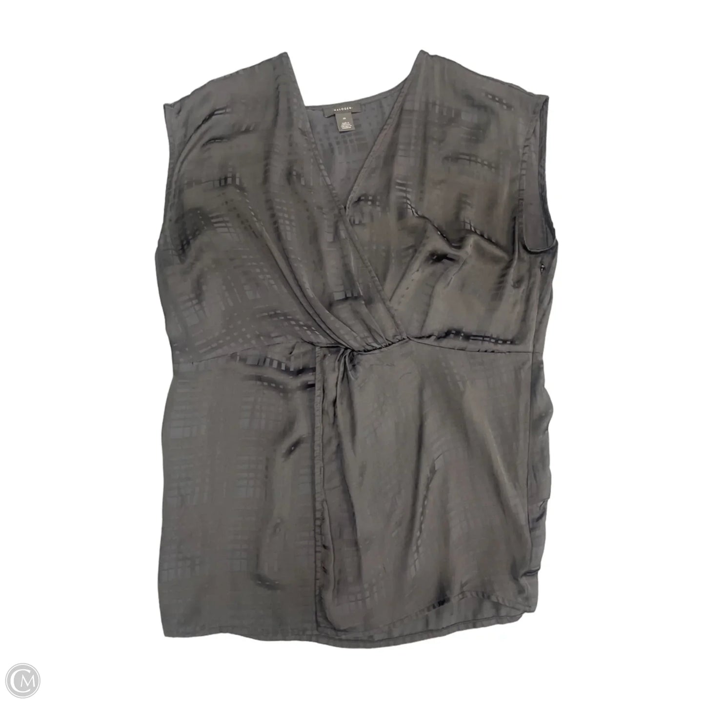 Top Short Sleeve By Halogen In Black, Size: M