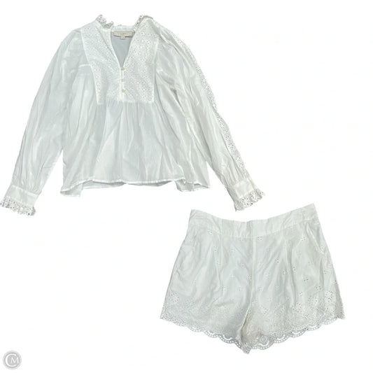 Shorts Set By Loft In White, Size: M
