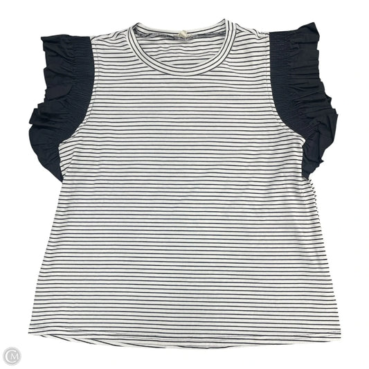 Top Short Sleeve By Jodifl In Black & White, Size: M