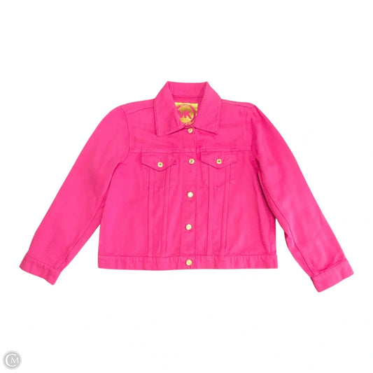 Jacket Denim By Michael By Michael Kors In Pink, Size: Xl